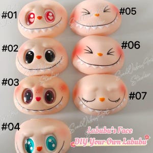 Labubu DIY Material Package, Craft Supplies for making your own Labubu, Labubu Creative Decorative, Labubu Fan Art Inspired, Multiple Faces