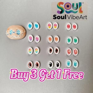 Labubu DIY Replacement Eyes Labubu accessories–30 Styles Doll Eyes for Custom Labubu Figures (1 Pair) Buy 3 Get 1 Free Labubu Fan Art lafufu
