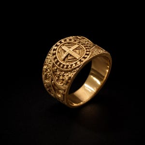 Antique Cross Ring - Etsy