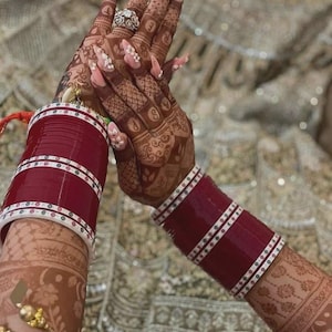 Indian Bridal Chura Bangle Set Wedding Chooda/traditional bridal Chuda/Pearl chooda/latest Chuda/trendy Chuda/Chooda Wedding bangles chura