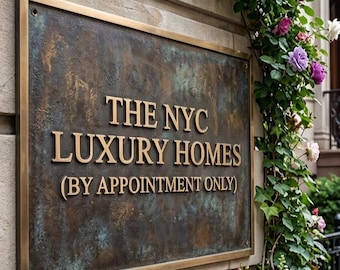 Custom Cast Bronze Home Plaque – Personalized Logo Crest Sign, Patina Oil Rubbed Finish