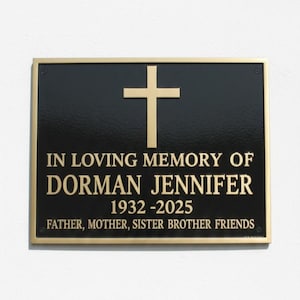 Gegoten Bronzen Messen Plaquette | Gepersonaliseerd Bord voor Huis en Kantoor | Op Maat in Taal, Formaat & Naam | Stevig Messing Bord