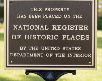 Custom Brass Plaque – Personalized Outdoor Metal Sign, Bronze Anniversary Gift, Historical Commemorative Marker, Vintage Name Plate