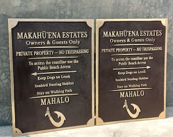 Custom Cast Bronze Plaque: Personalized Historical Post Hanging Heritage Sign, Outdoor Marker