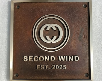 Custom Bronze Plaque — Personalized Antique Sign for Outdoor Home, Office | Custom Language, Size & Name Commemorative Plate