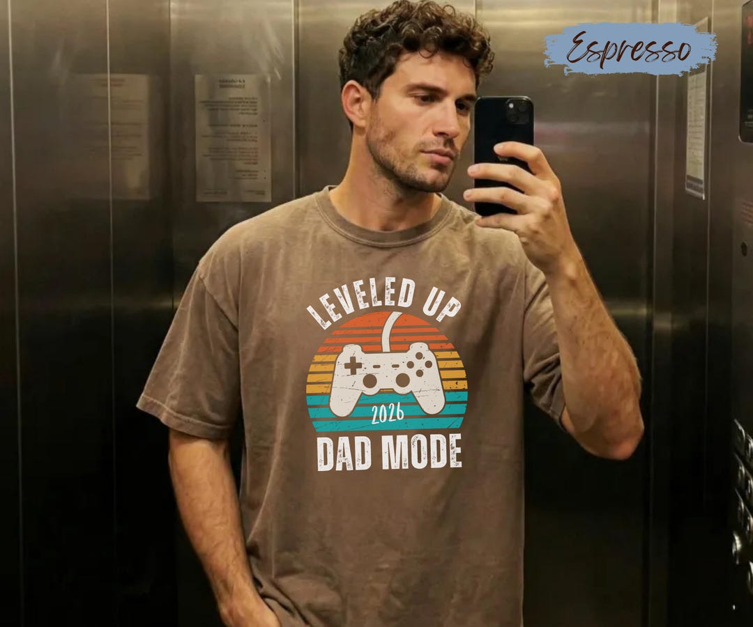 Dad Rage Mode Leveled Up: Dad Mode Shirt, Personalized Dad Gift, New Dad Announcement ...