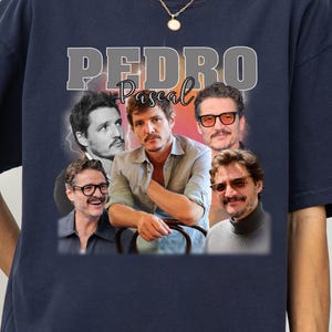 Retro Pedro Pascal Graphic Tee: 90s Vintage Style Comfort Colors Shirt