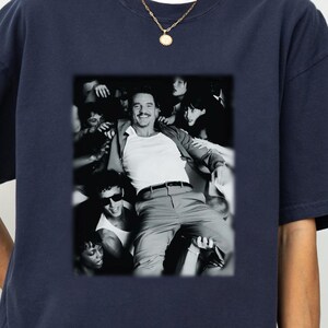 Retro Pedro Pascal Graphic Tee: 90s Vintage Style Comfort Colors Shirt