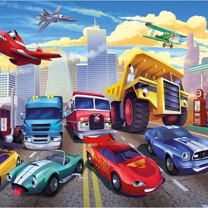 Vlies Fototapete Kinderzimmer Jungen Auto Gaming TAPETE + Kleister Kaufen Bei