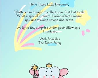 First Tooth Printable Download - Etsy