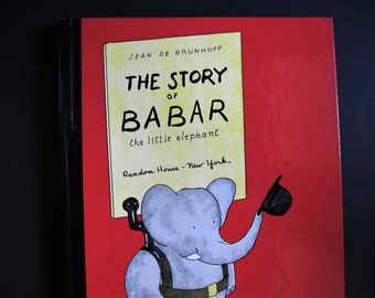 Story of Babar, The Little Elephant, Jean De Brunhoff, Collectible Book, Translated From French