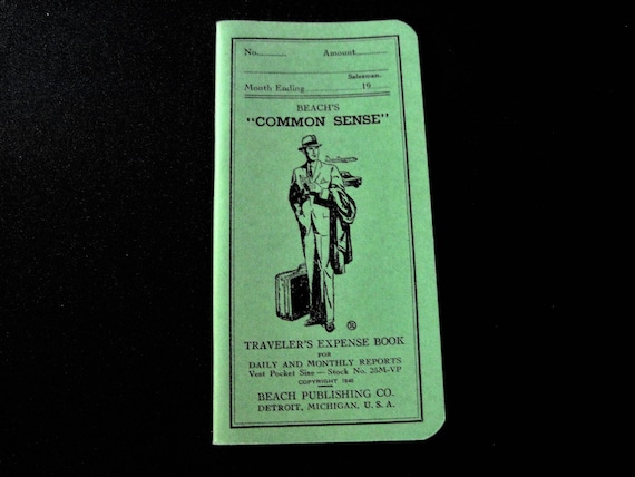 expense book traveler s book salesmen expenses monthly etsy