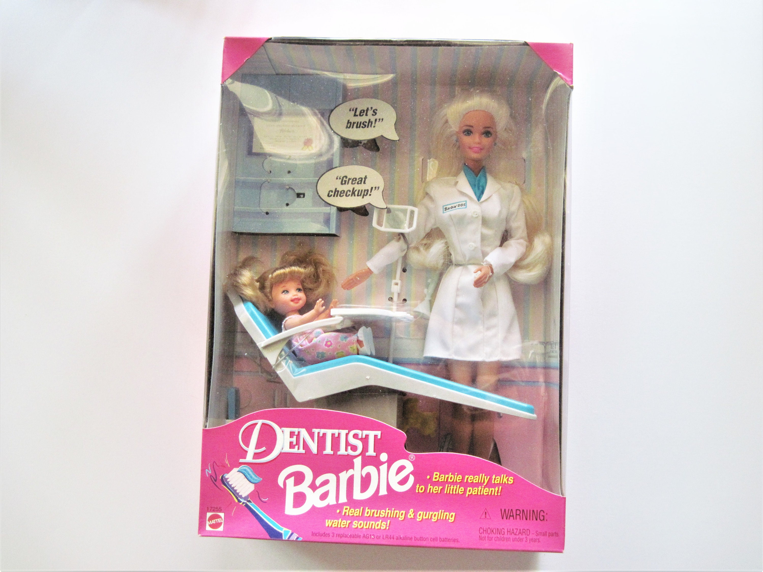 Rally persoonlijkheid Onvoorziene omstandigheden 1997 Dentist Barbie Doll No. 17522 NRFB Little Girl Patient - Etsy Denmark