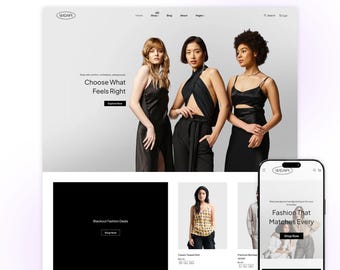 Tema de moda de lujo de Shopify / Plantilla minimalista para tienda de ropa moderna