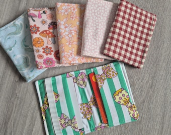 Handmade Fabric Card Holder, Small Wallet