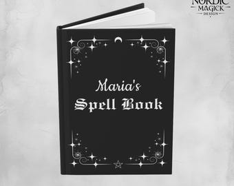Witchy Spell Book | Personalized Witchcraft Grimoire Journal, Magickal gift idea for Witch, Ritual Book of Shadows, Occult Paganism Notebook