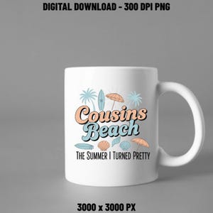 Cousins Beach PNG The Summer I Turned Pretty Sublimation Design Team Conrad Jeremiah Fan Girl Beach Shirt Graphic Booktok TSITP Merch File