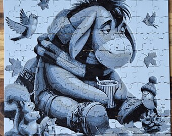 Eeyore 3D Puzzle Black and White