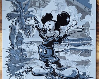 Mickey Mouse Black and White 3D Puzzle