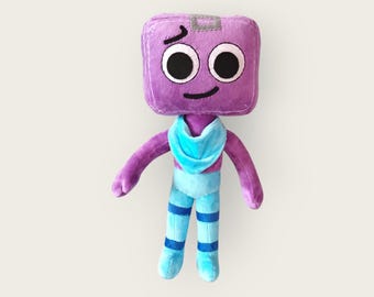 Handmade  Boxy Character Plush: Collectible Quirky Soft Toy (40cm)