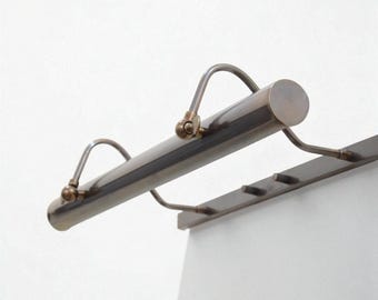 Handmade Brass Picture Light: Adjustable Wall & Ceiling Gallery Light Photo Frame Lamp