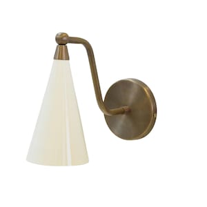 Brass Wall Lamp Mid Century Modern Style Home Living, Contemporary Lamp