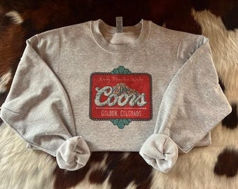 Retro Colorado Coors Western Sweatshirt/Hoodie/T-shirt, Western Cowboy Sweatshirt, Vintage Cowgirl, Trendy Sweatshirt, Gift for Friends