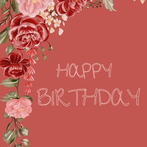 Lot de cartes d'anniversaire botaniques