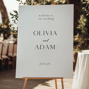 Wedding Welcome Sign, Welcome to Our Wedding - Digital PDF ready for print, Elegent Wed Sign