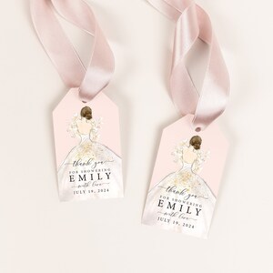 Bridal Shower Favor Tags, Gift Tags, Bridal Luncheon, Bridal Tea, Bridesmaids Luncheon, Wedding Shower
