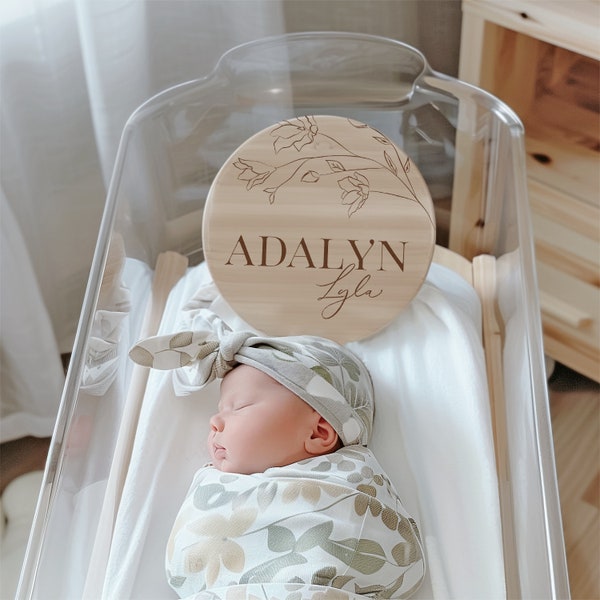 Baby Announcement Name Plates Etsy