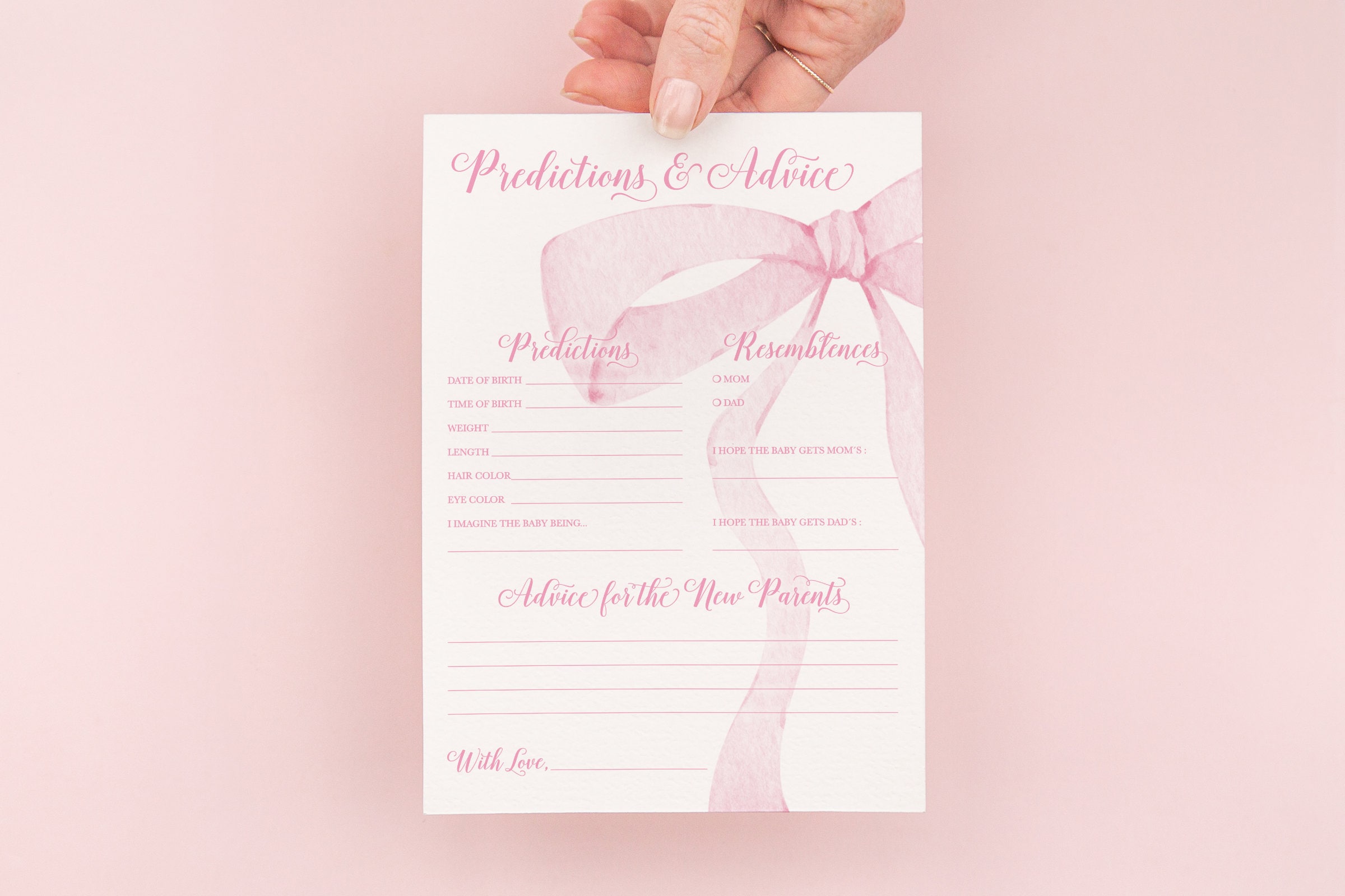 Watercolor Thin Pink Bow Isolated On White Background. Hand Drawn Ribbon  Illustration For Gift Certificates, Cards, Baby Shower Invitation, Girls  Hair Decoration Stock Photo, Picture and Royalty Free Image. Image  170297142.