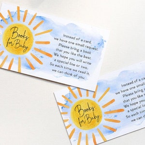 DOWNLOAD INSTANTÂNEO Livros para chá de bebê Sunshine Baby Boy para inserção de bebê - meu raio de sol - aqui vem o filho