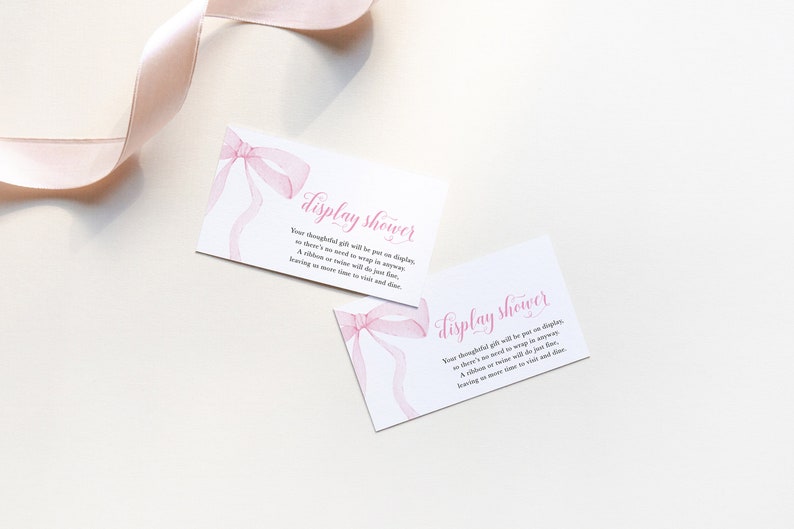Display Shower Insert Printable Girl Baby Shower Pink - Etsy