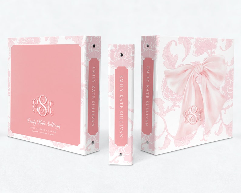 Baby Book Binder Chinoiserie Memory Book Blank Baby Book Etsy