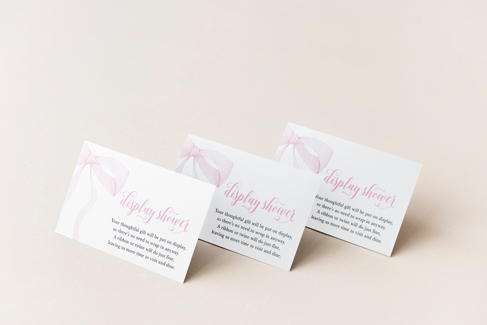 Display Shower Insert Printable Girl Baby Shower Pink - Etsy