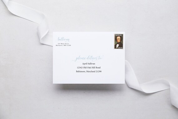 Printed Envelopes Guest Address Printing Return Address - Etsy