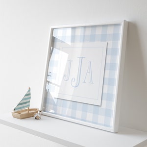 Boy Monogram Wall Art for Nursery Printed Monogram Boy Room - Etsy