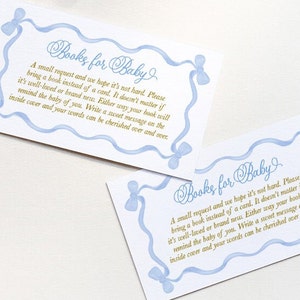 Cartes à insérer pour la fête prénatale de Noël - Livres pour noeud bleu bébé à imprimer