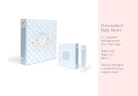 Rocking Horse Baby Book Binder: Personalized Newborn Memory Book