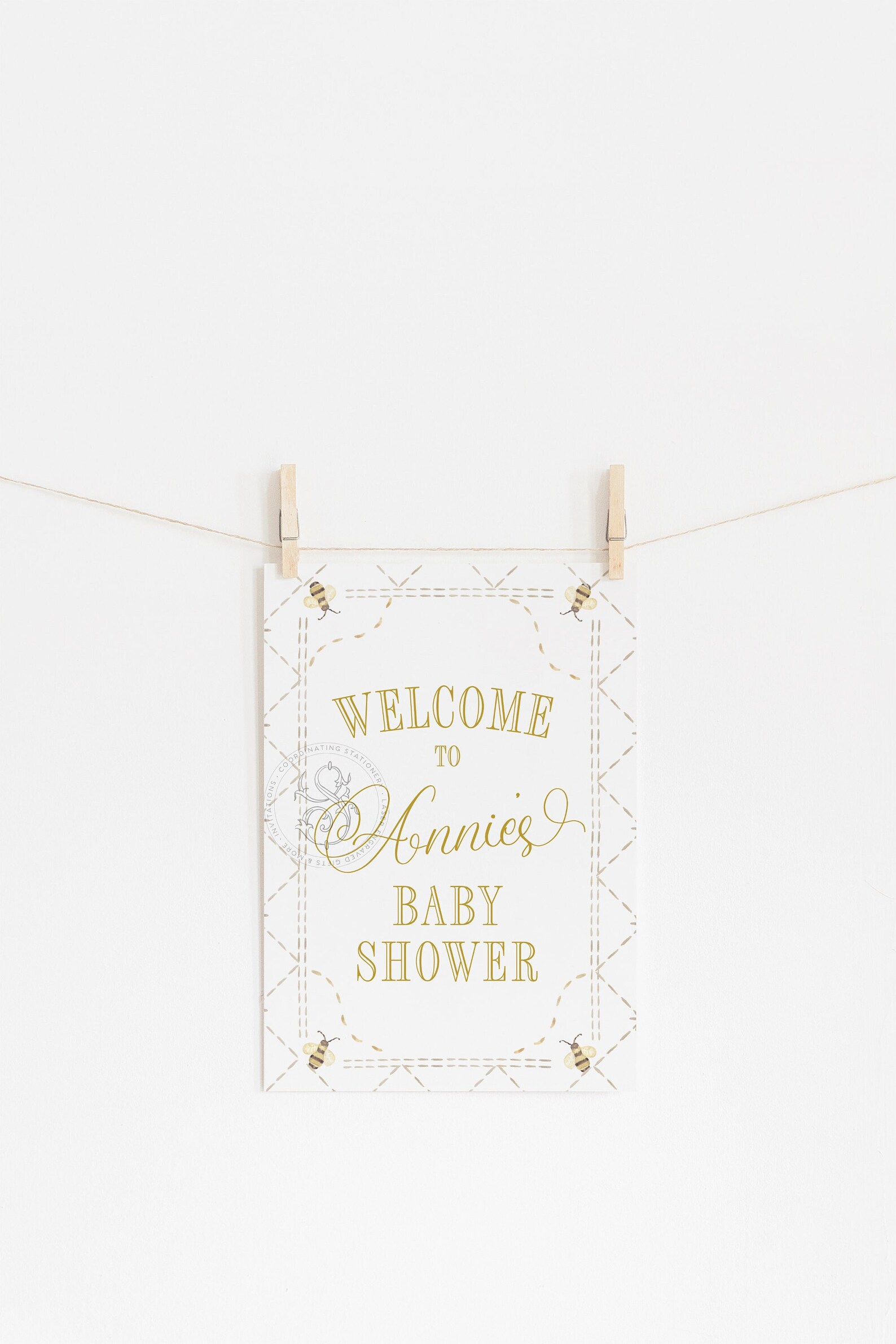 Sweet as Can Bee Baby Shower Sign Mommy to Bee Baby Etsy