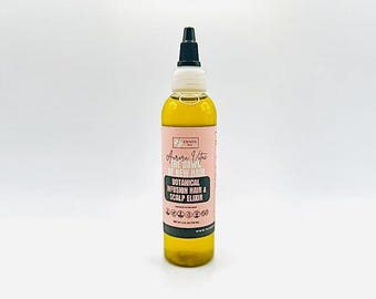 Aurora Vitae Botanical Hair Elixir – Natural Scalp Oil for Growth | Vegan Hair Oil for All Hair Types | Herbal Hair Growth Oil
