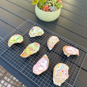 Decoupaged Oyster Shell Tray