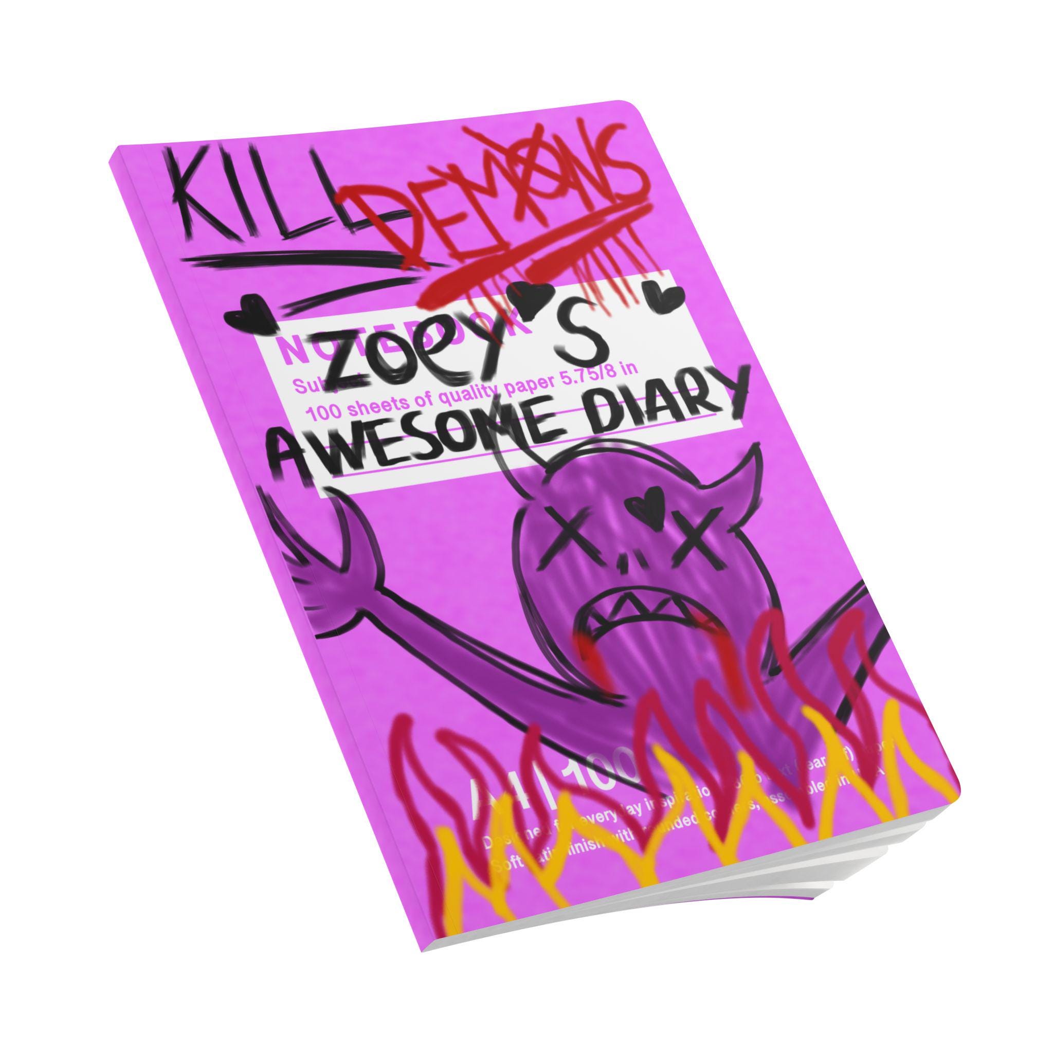 Zoey's Demon Insult Notebook, K-pop Demon Hunters Softcover Journal ...
