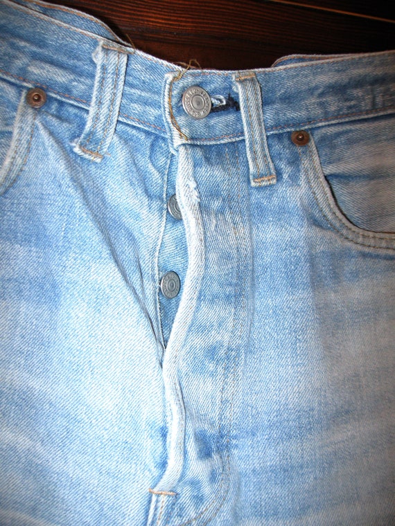 Vintage Levi 501 Jean Short Short Cutoffs Button … - image 5