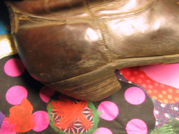 Vintage 1940s-1950s Leather Well-Worn Cowboy Boots - image 10