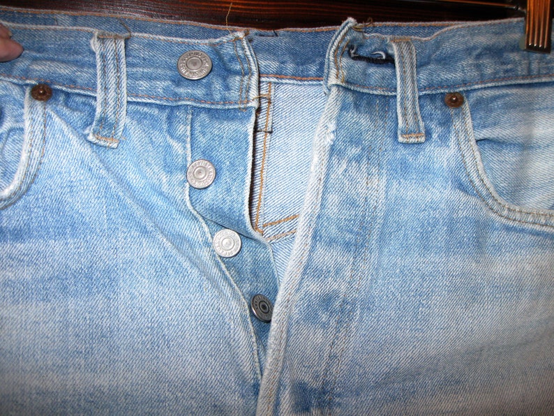 Vintage Levi 501 Jean Short Short Cutoffs Button Fly W30 image 2