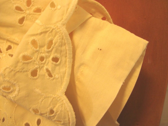 Sweet Vintage 1950s Sunny Yellow Cotton Sun Dress… - image 9