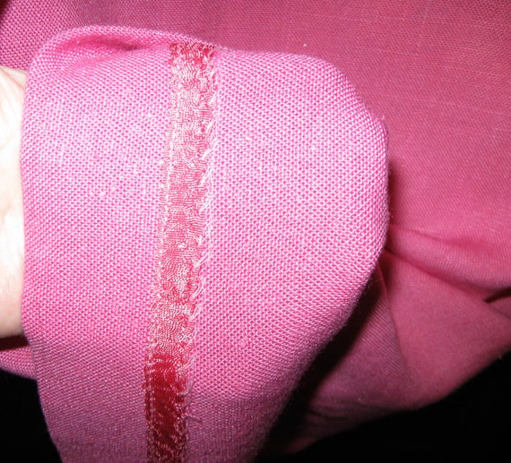 Vintage 1960s Carnation Pink Cotton Shift/Sheath … - image 5