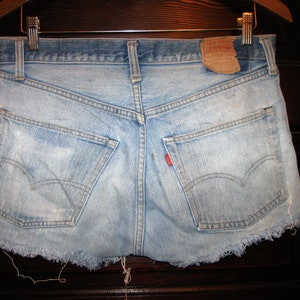 Vintage Levi 501 Jean Short Short Cutoffs Button Fly W30 image 3